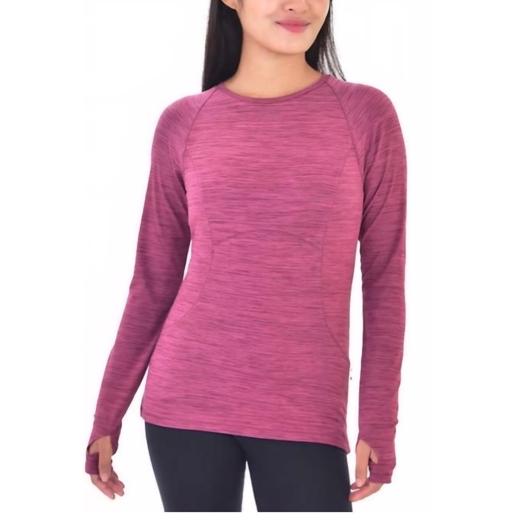 Spyder‎ Active Womens Pink Space Dye Long Sleeve Performance Top Thumbholes NWT
